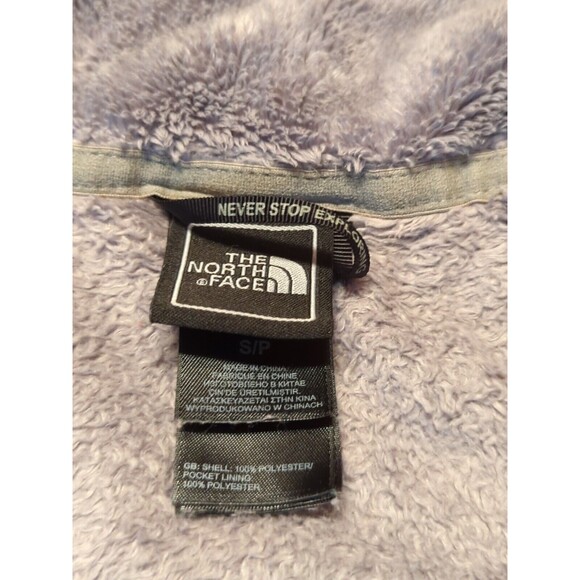 The North Face Jacket Womens Small Gray Full Zip Fleece Fuzzy Long Sleeve - Picture 7 of 12